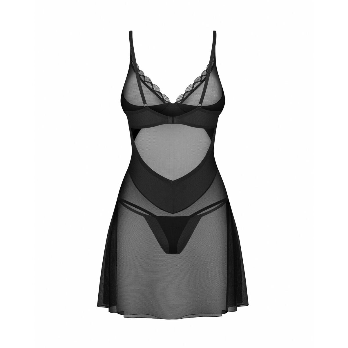 Babydoll Obsessive XXL/XXXL Black