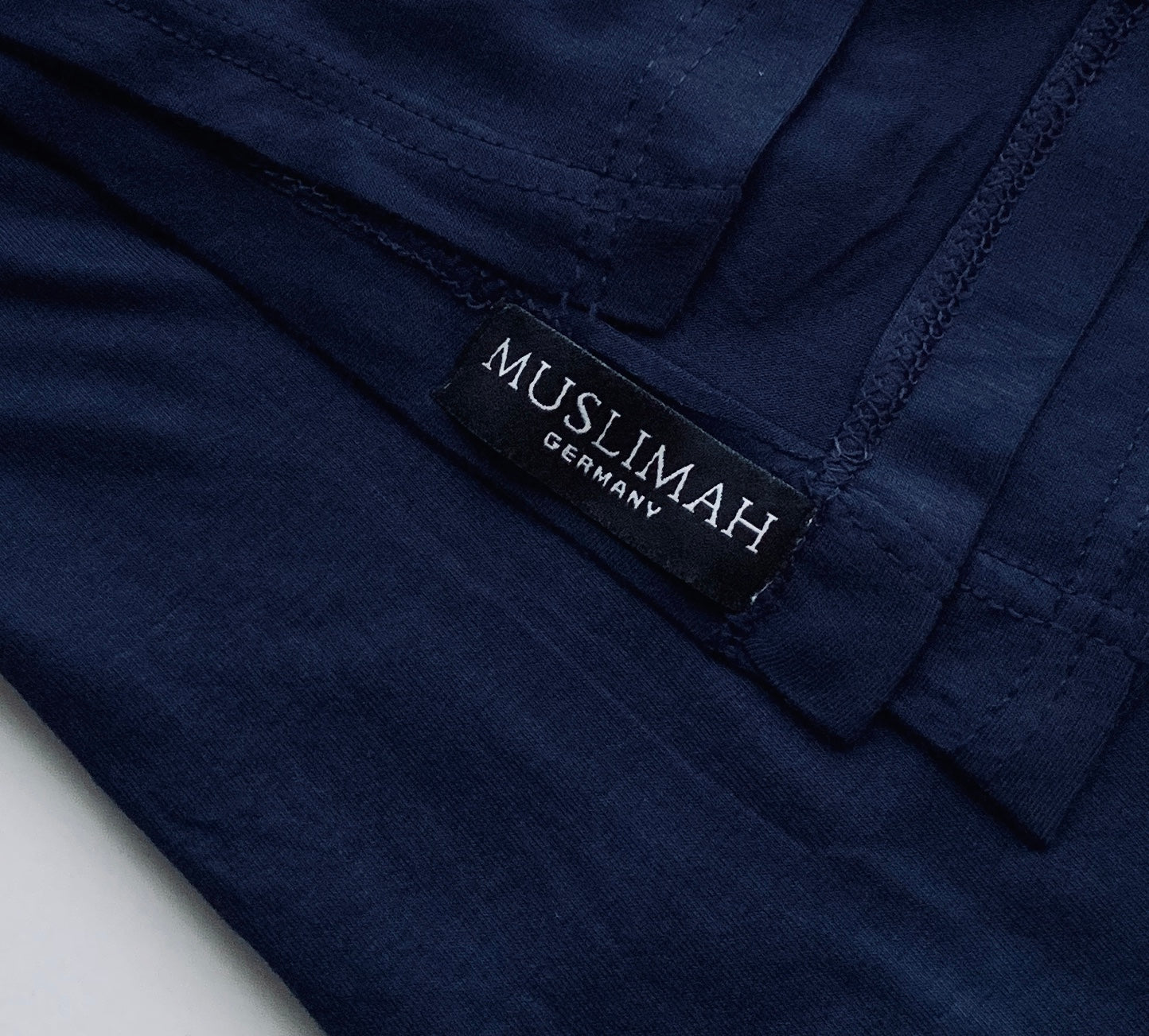 Dark Blue Cotton Jersey Hijab