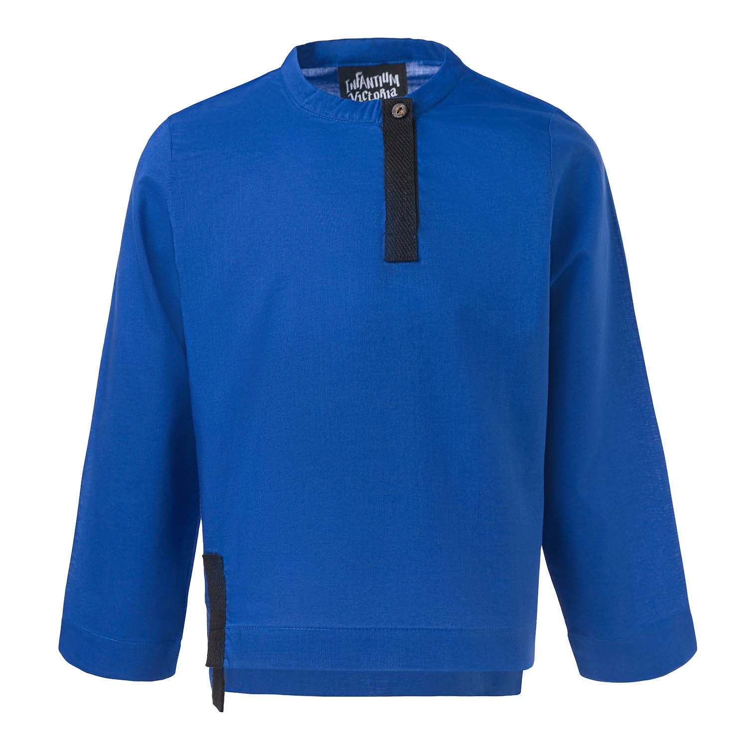 Royal Blue Shirt with Tab Collar