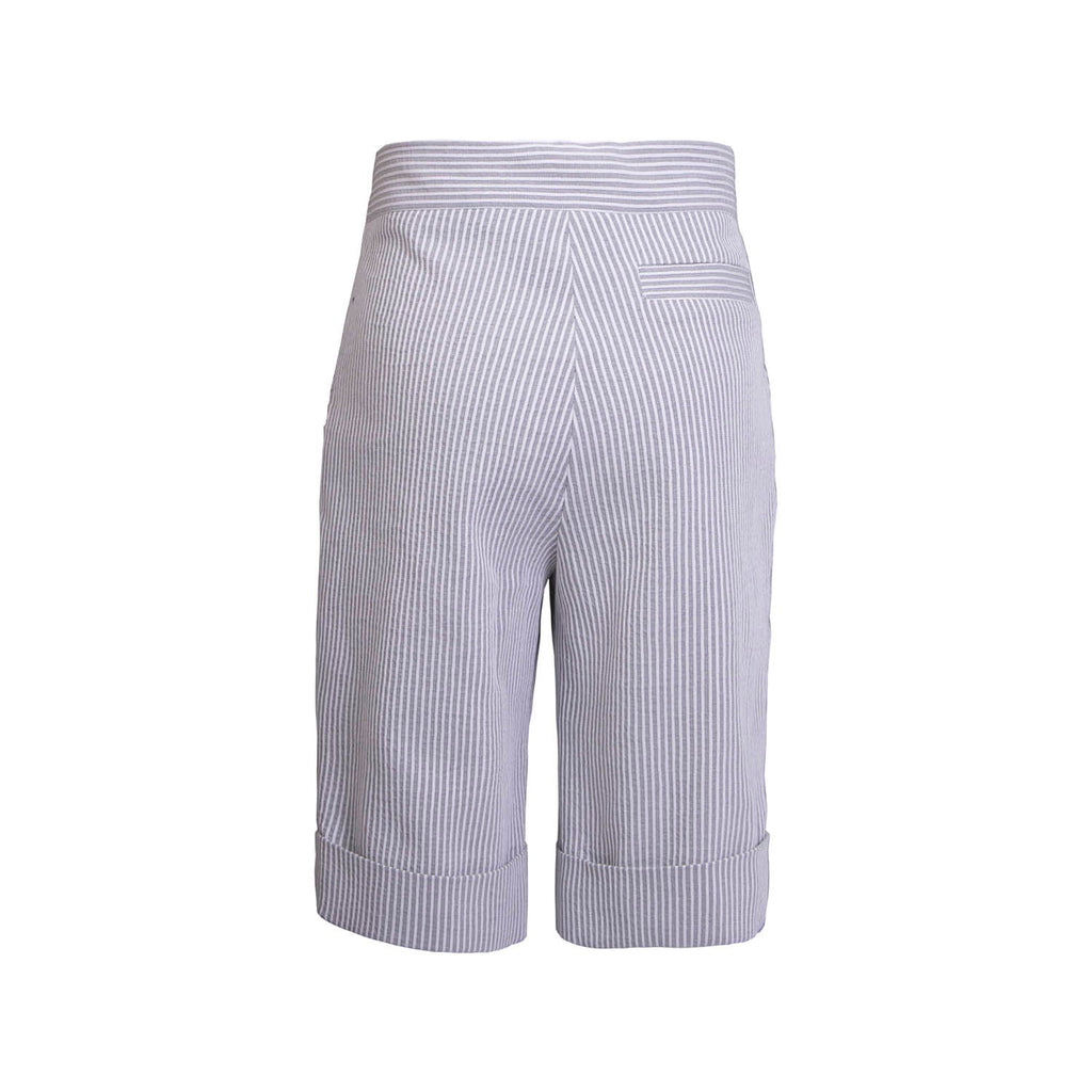 Kids' Grey and white Short Pants with Stripes