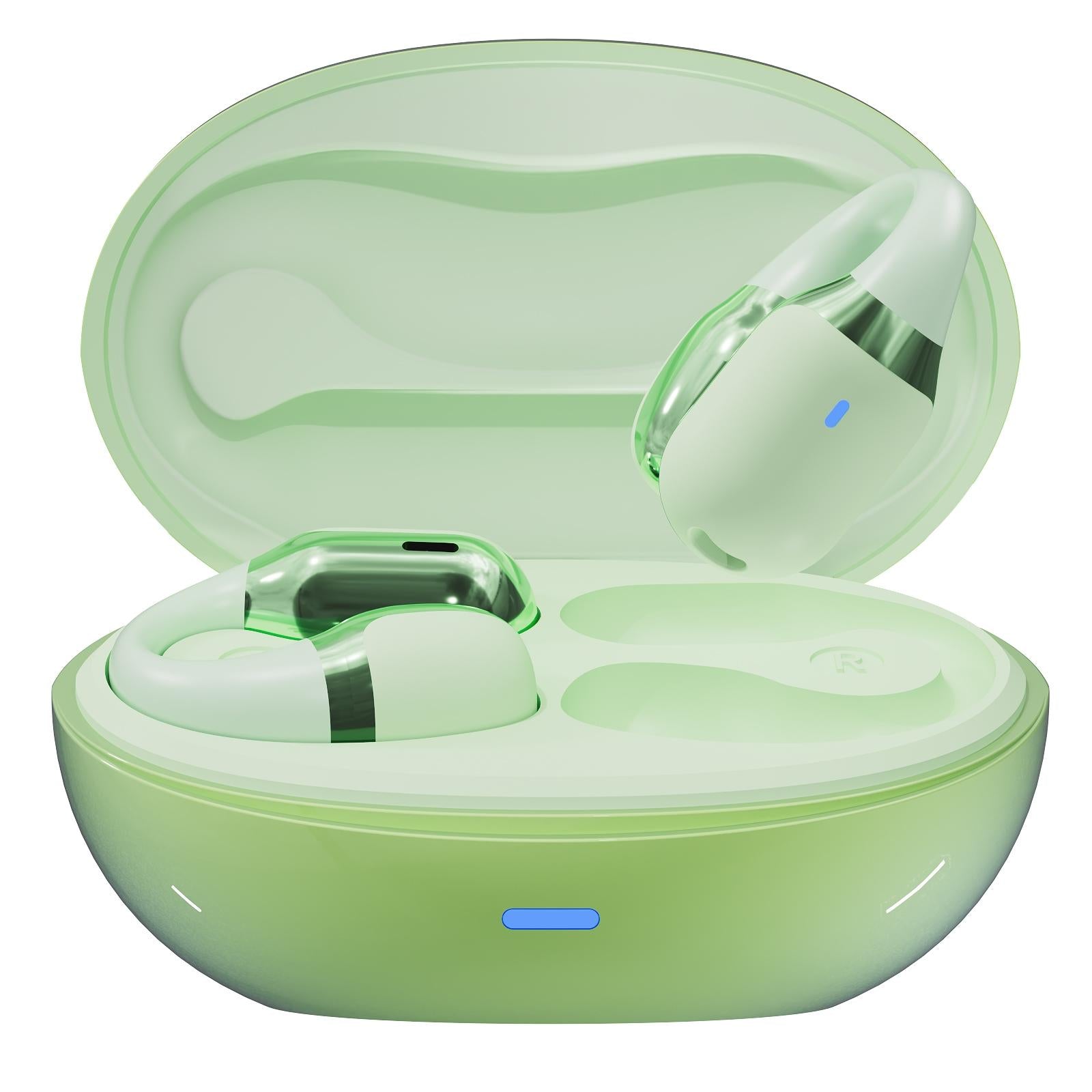 NNEDSZ Wireless Sports Bluetooth Earphones With Air Conduction - F16 Tws - Green