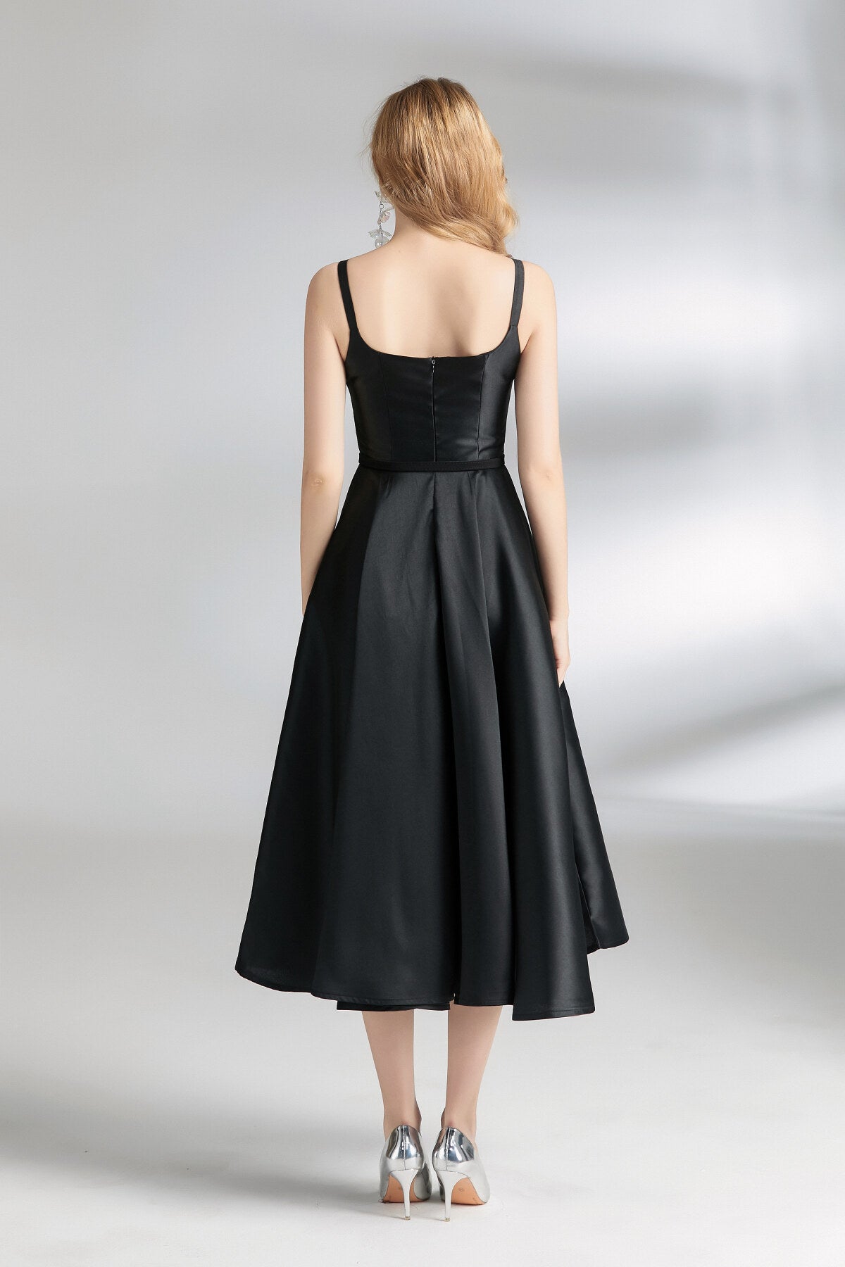 Audrey Hepburn Spaghetti Strap Flare Dress