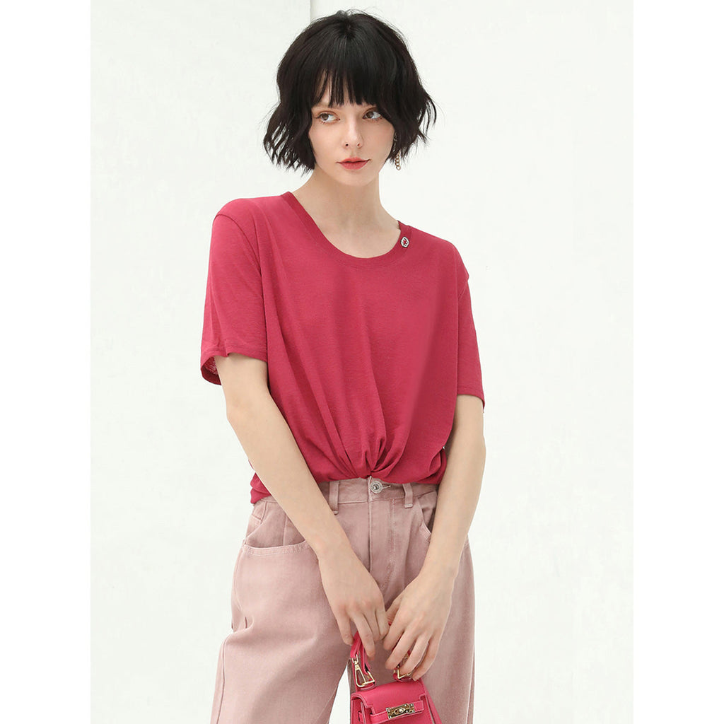 Essential Short Sleeve Red Tee