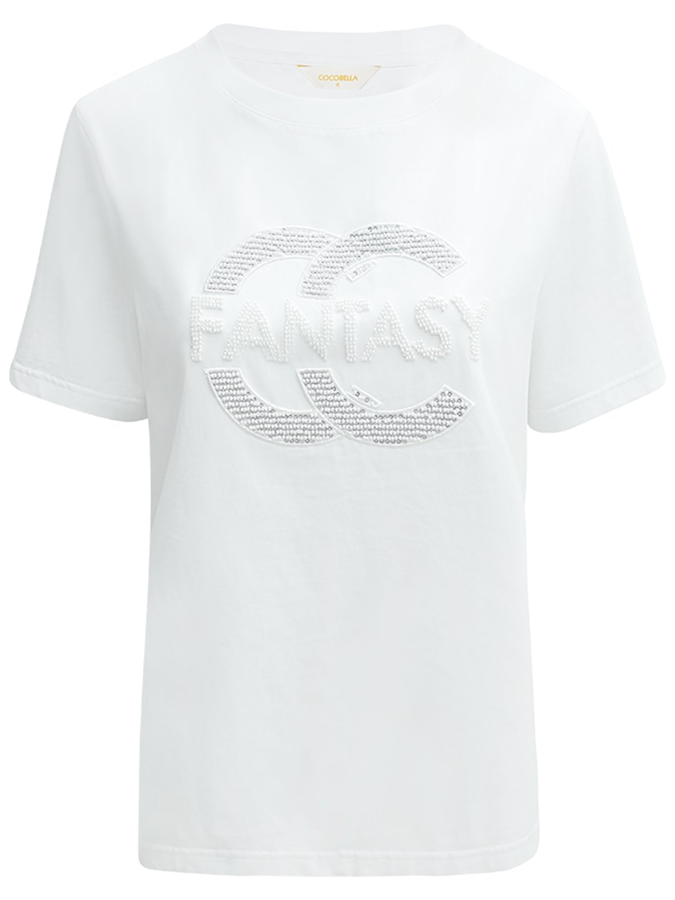 FANTASY White Short-sleeve Cotton Tee
