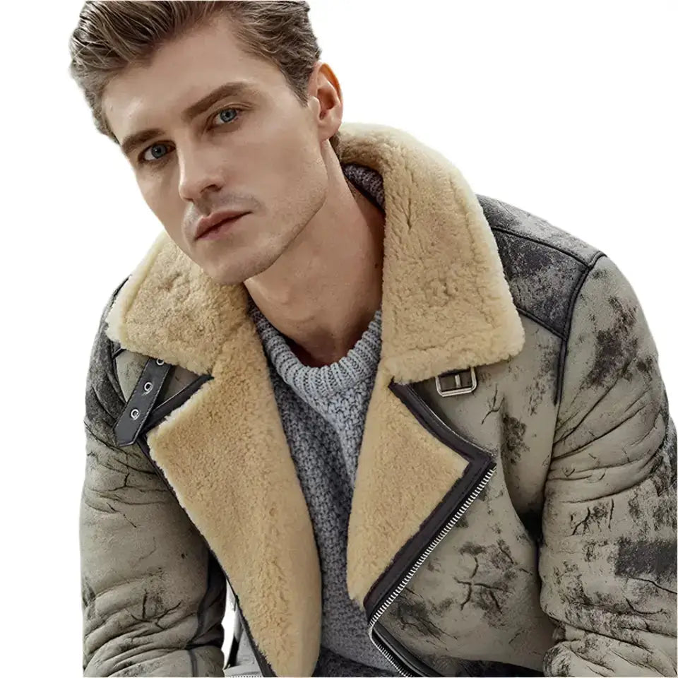 Men’s B3 Flight Aviator Shearling Jacket