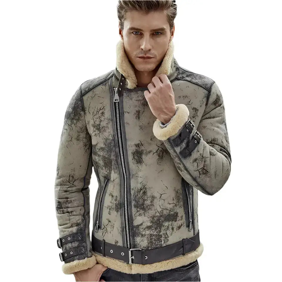 Men’s B3 Flight Aviator Shearling Jacket