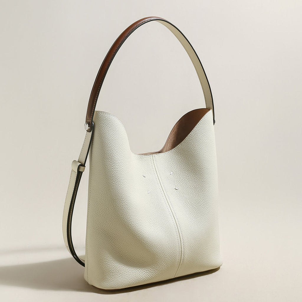 Minimalistic Spring Hobo Bucket Bag